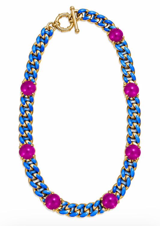 TOVA Galileu Necklace – Custom Fuchsia Mocha