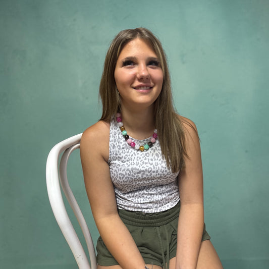 Mini Bauble Necklace – Pink + Mint Mix