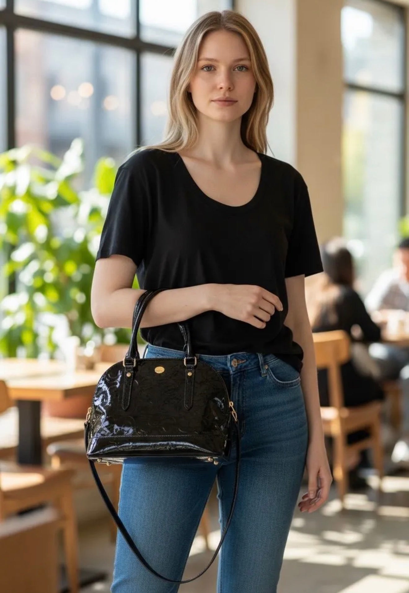 π€β¨ Coach Black Patent Leather Satchel β¨π€