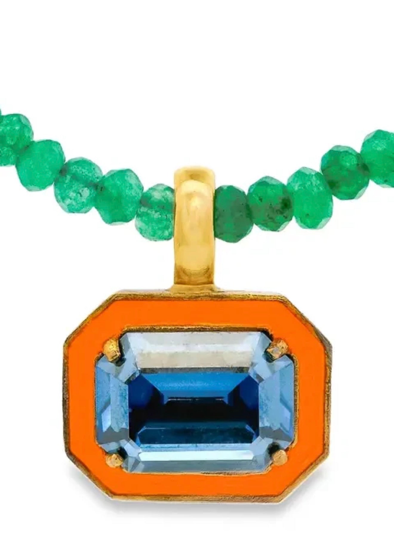 TOVA Dakota Necklace in Orange