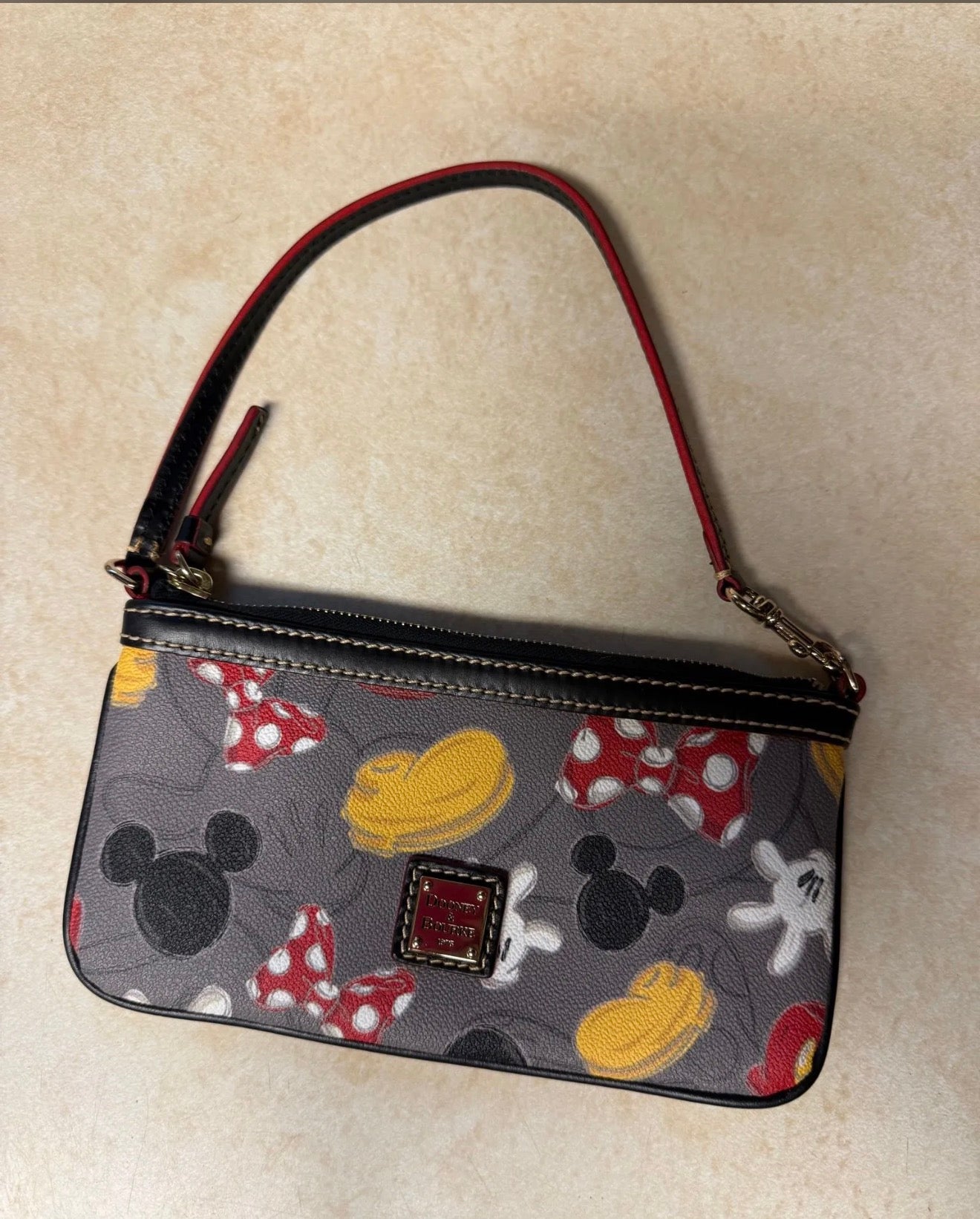 Disney Dooney & Bourke Mickey & Minnie Icon Wristlet