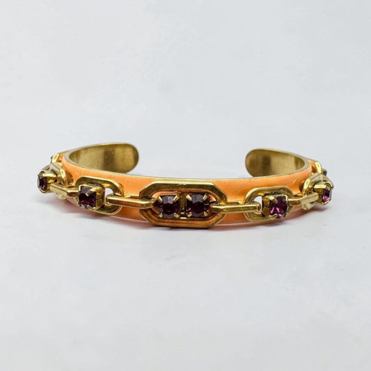 TOVA Hillary Cuff Bracelet in Peach