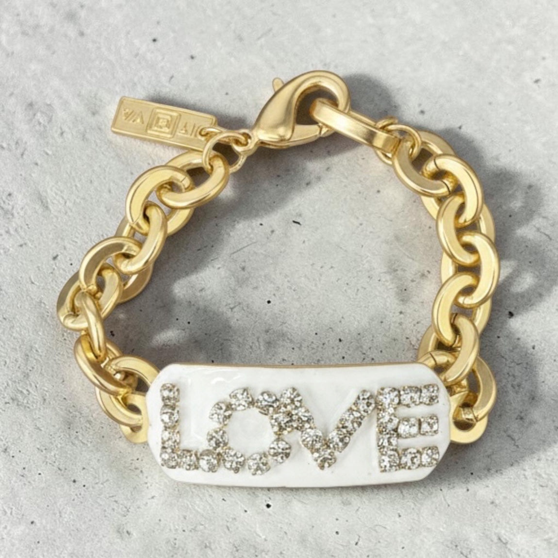 TOVA Love ID Bracelet – White