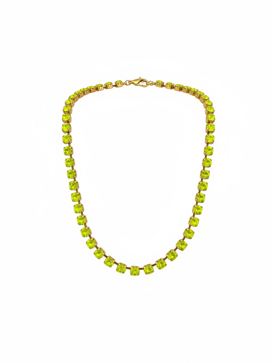 Sarina Necklace in Citrus Lime Matt
