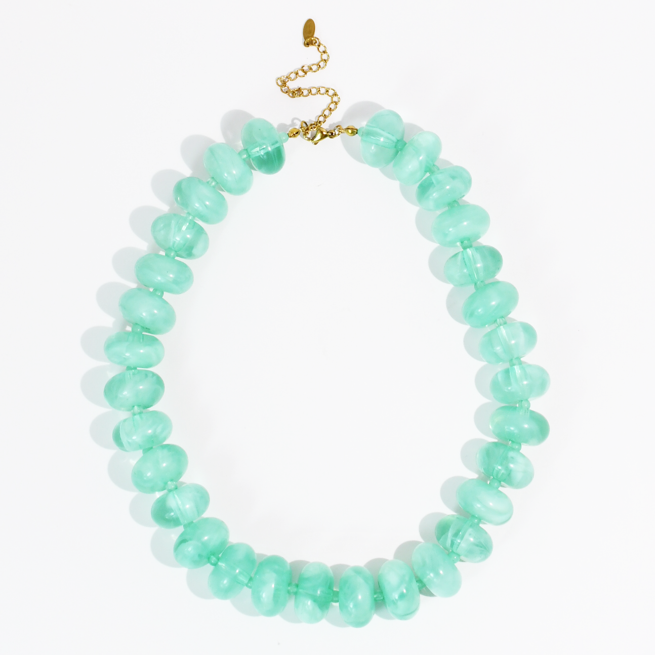 Sugar Bead Ocean Blue Necklace