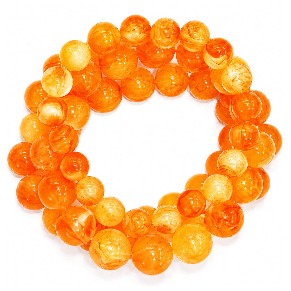 Multi Strand Acrylic Bubble Bead Bracelet