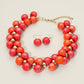 Chunky Bubble Beaded Statement Necklace