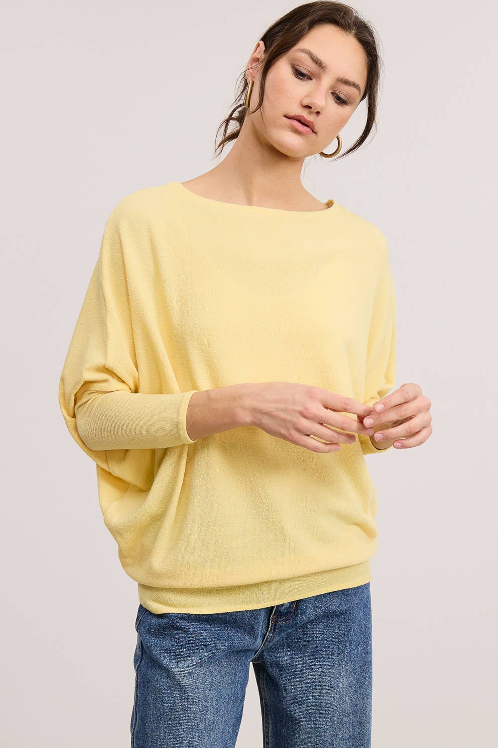 Signature Crepe Hacci Essential Dolman Top