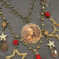 In God We Trust Golden Charm'd Necklace