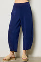 Charlotte Avery Black Scuba Relaxed Barrel Leg Pants