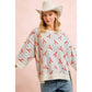 BiBi Coastal Lobster Waffle Knit Pullover