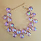 Necklace Purple Iridescent Bubble Ball Bead Set