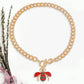 Red Red Bee Toggle Necklace