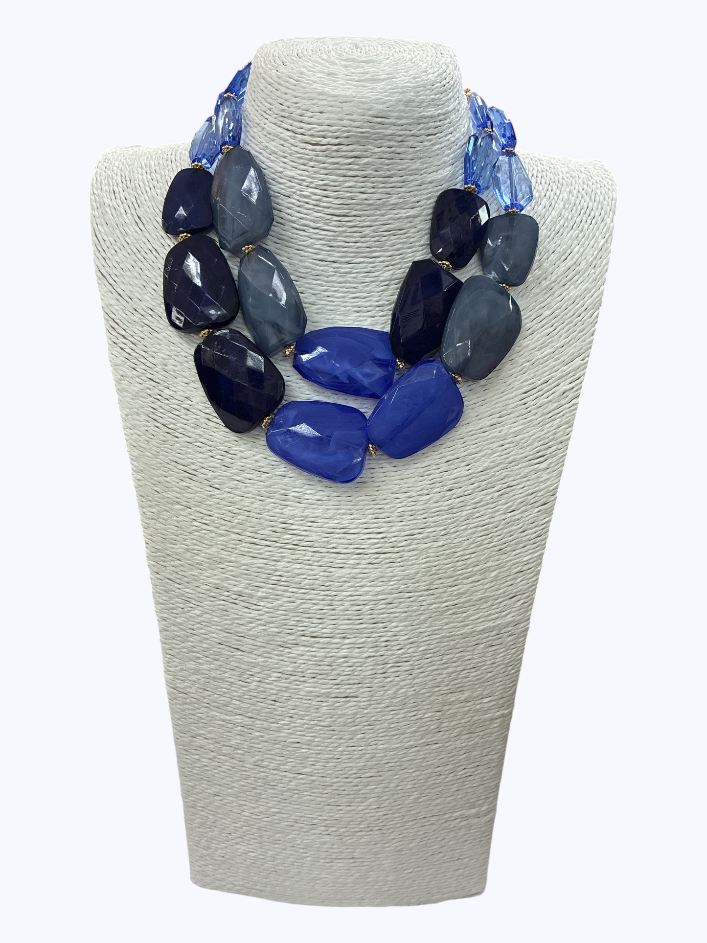 Acrylic Double Strand Short Necklace
