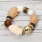 Chunky Resin Beaded Stretch Bracelet