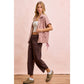 WASHED TERRY PANTS WITH POCKETS
