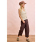 WASHED TERRY PANTS WITH POCKETS