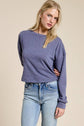 Open-Back Wrap Tie Crewneck