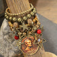 In God We Trust Golden Charm'd Bracelet Set