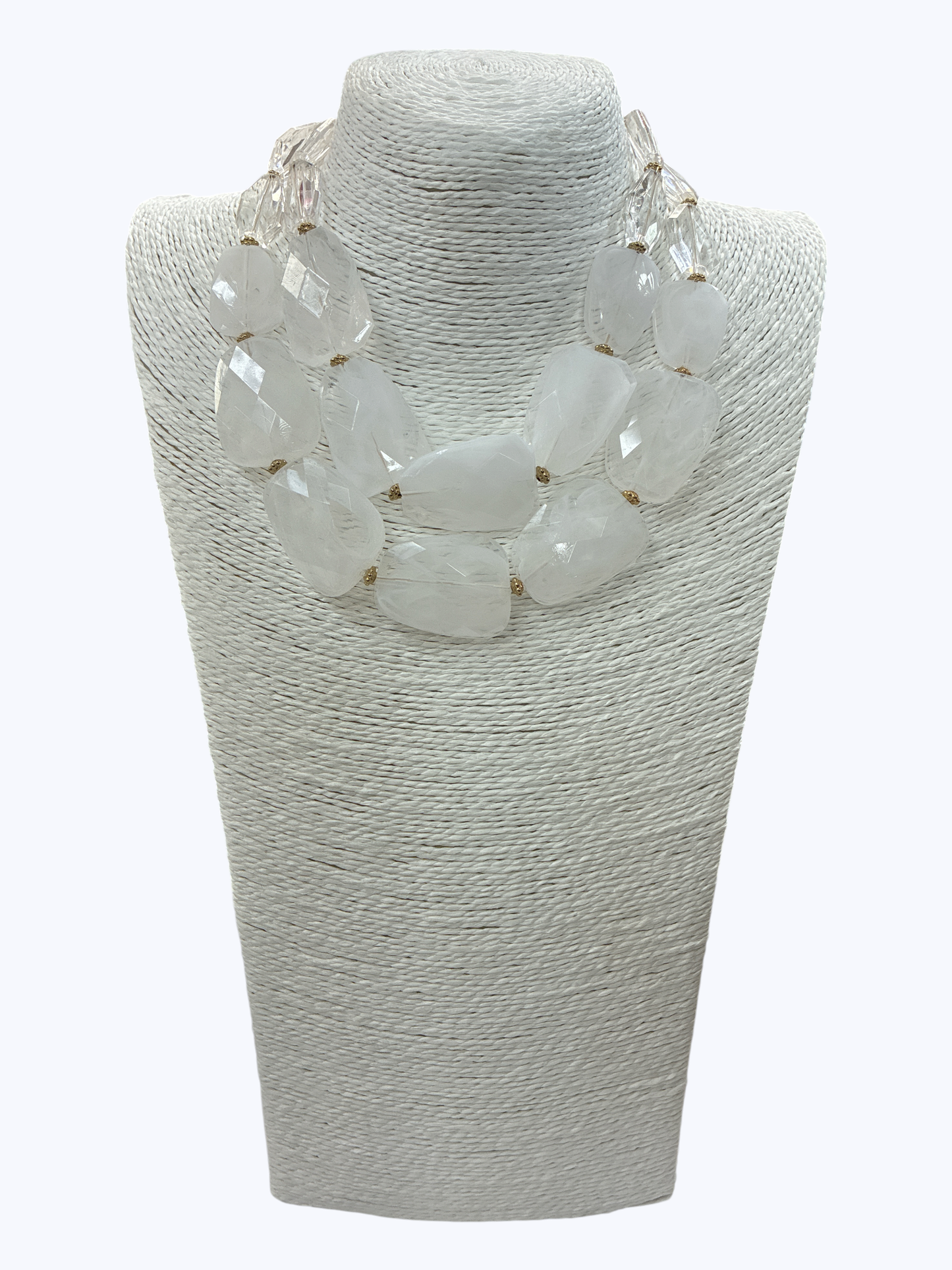 Acrylic Double Strand Short Necklace