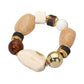 Chunky Resin Beaded Stretch Bracelet