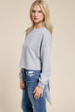 Open-Back Wrap Tie Crewneck