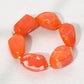 Chunky Pop of Color Statement Resin Pebble Beaded Bracelet