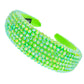 Lime Green Crystal Padded Headband