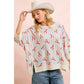 BiBi Coastal Lobster Waffle Knit Pullover