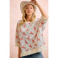 BiBi Coastal Lobster Waffle Knit Pullover