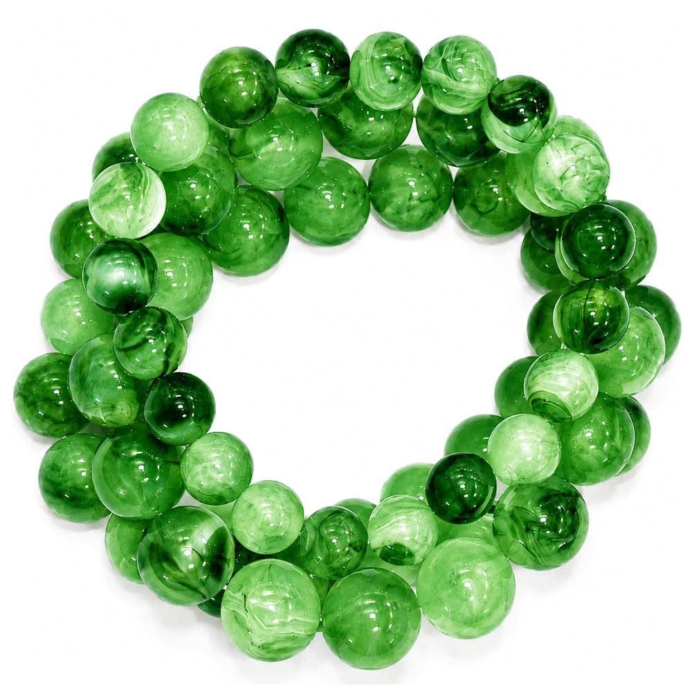 Multi Strand Acrylic Bubble Bead Bracelet