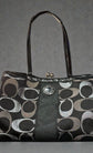Vintage Coach Kiss Lock Tote