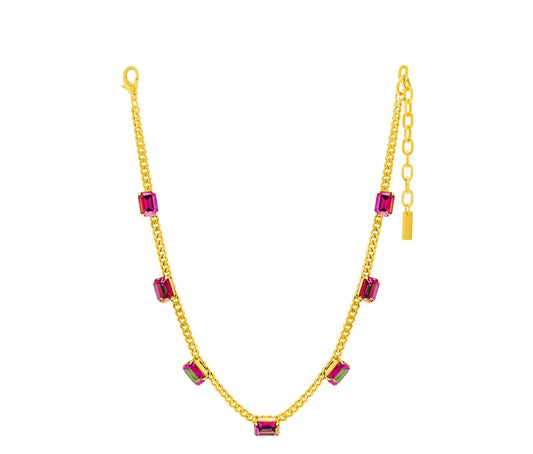 TOVA Aylin Necklace in Dark Rose Glimmer