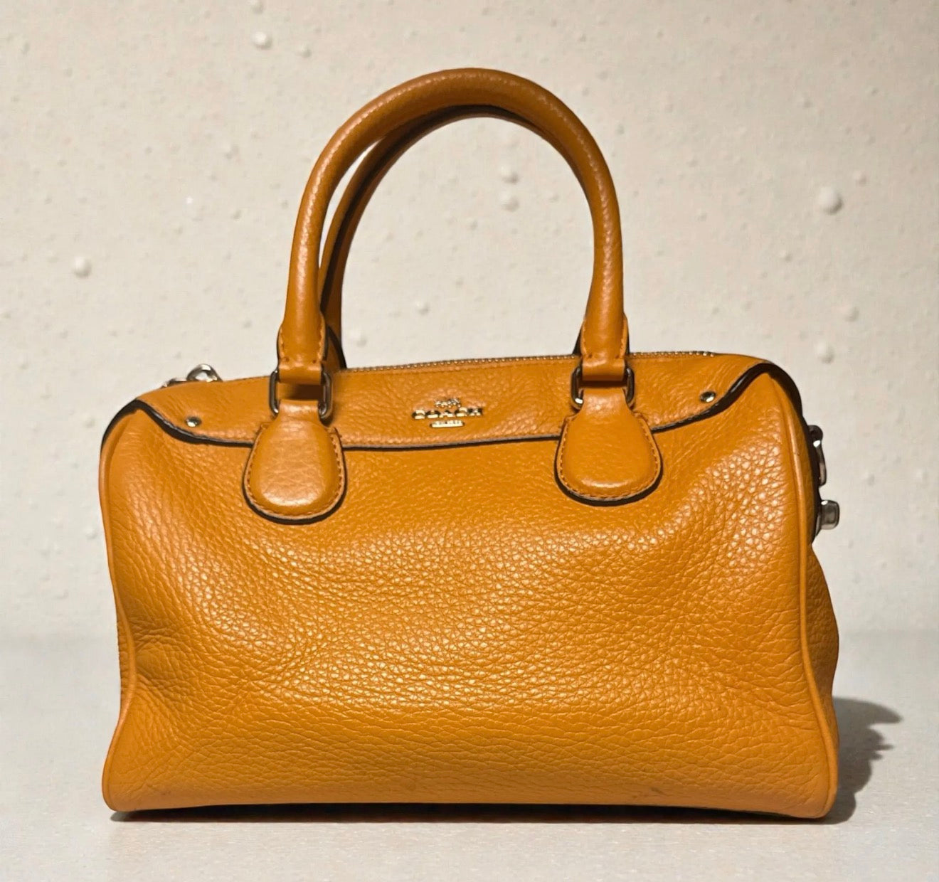 🧡 Authentic Coach Pebbled Leather Crossbody Satchel