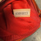 Dooney & Bourke Orange Ostrich-Embossed Wristlet