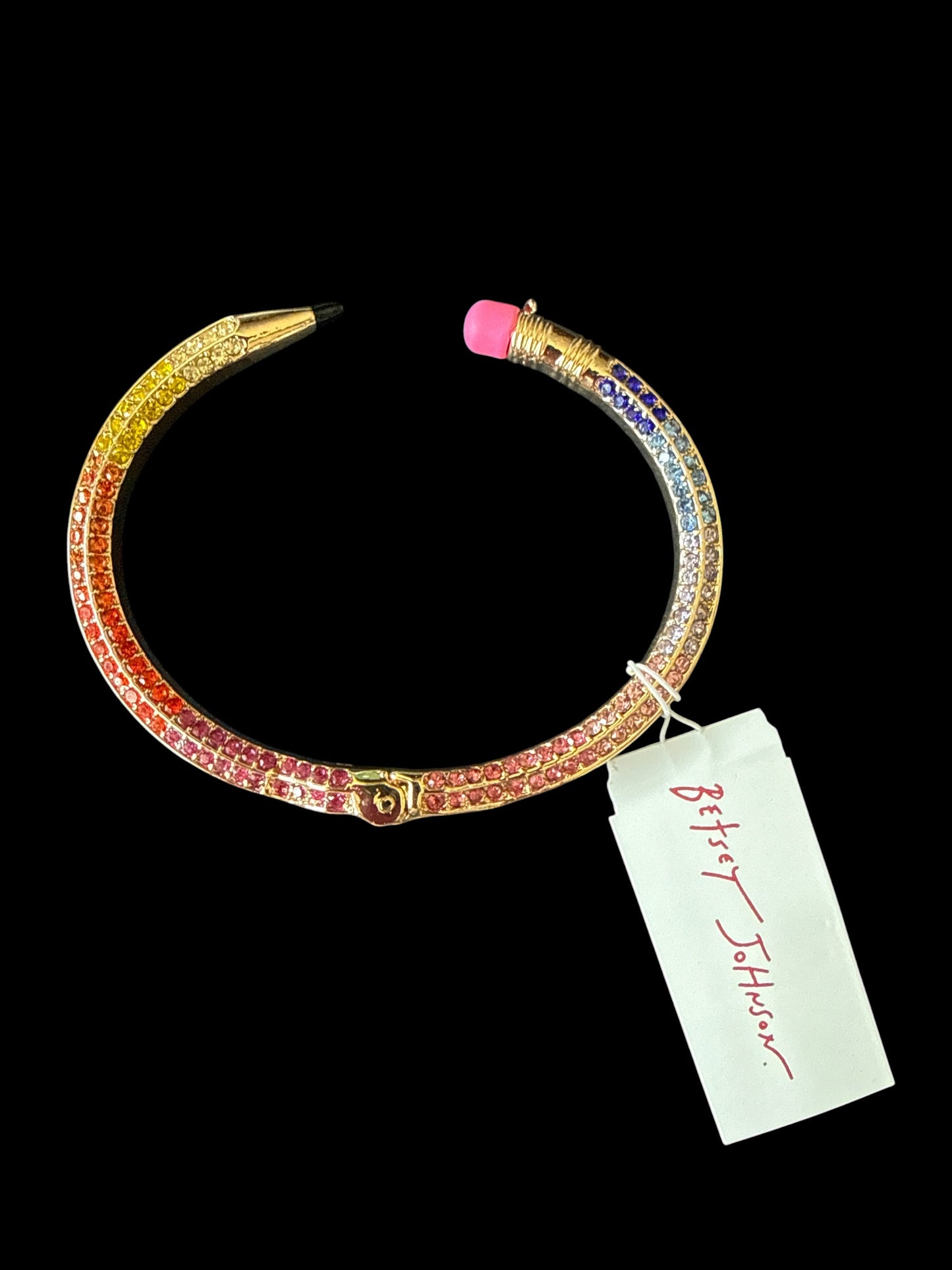 Betsey Johnson Rhinestone Pencil Bracelet