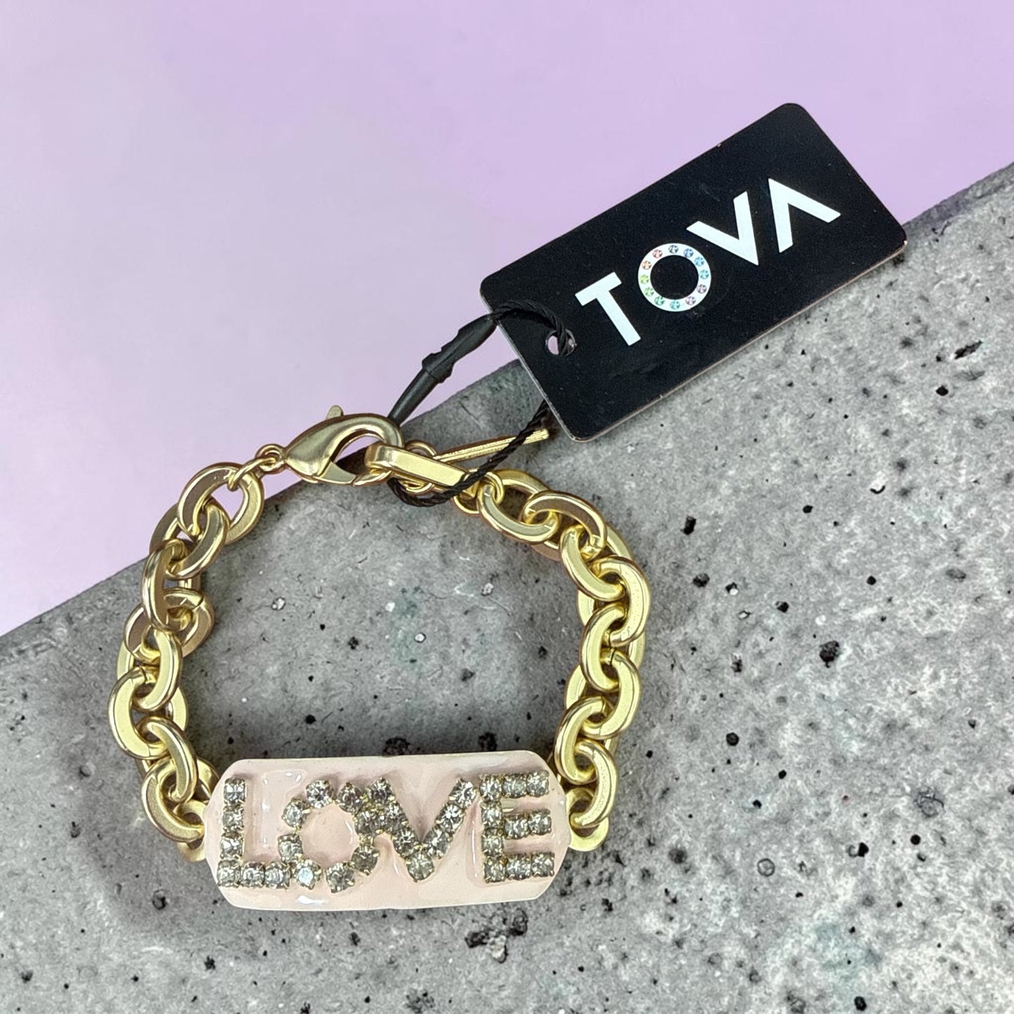 TOVA Love ID Bracelet – Petal Pink