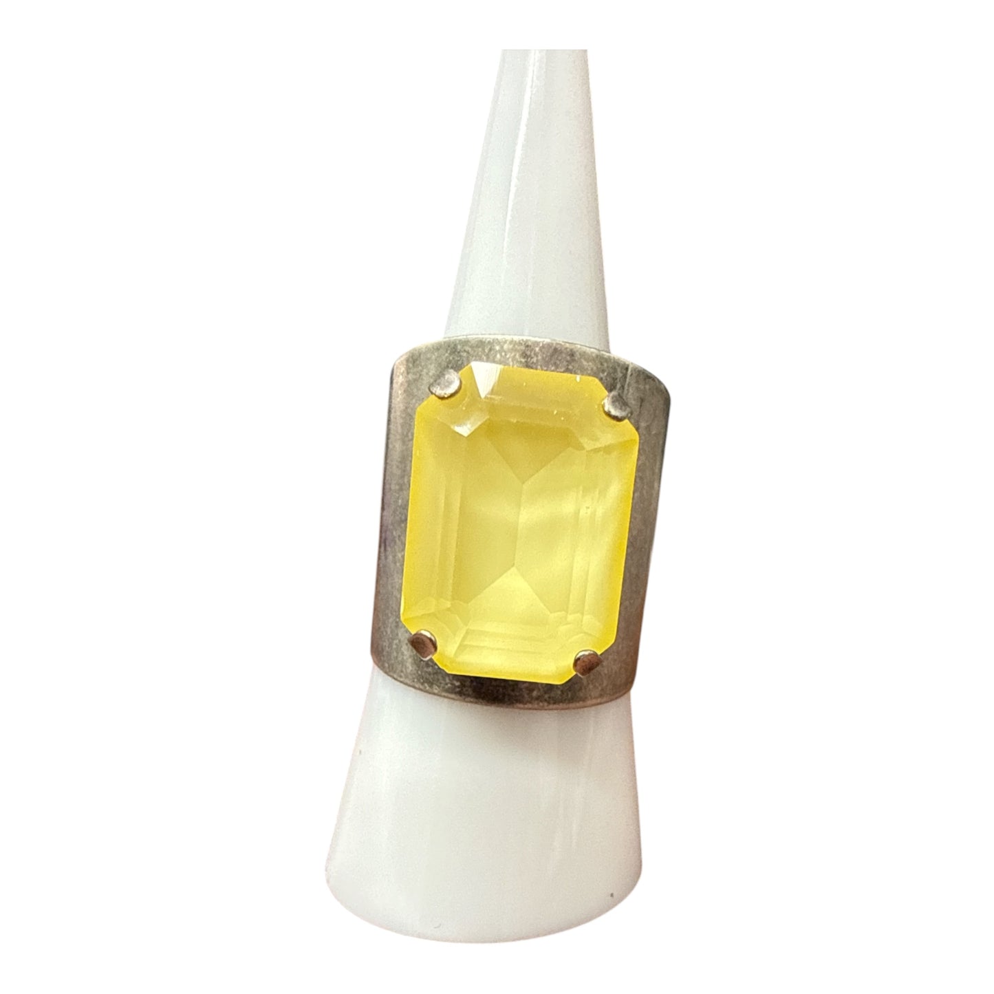 TOVA Roddy Ring – Silver Ultra Canary
