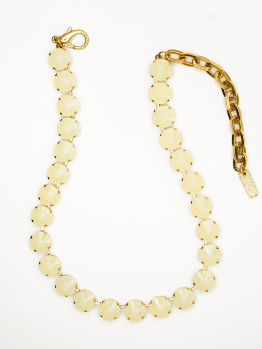 The Sofia Necklace in Ultra Canary White Opal