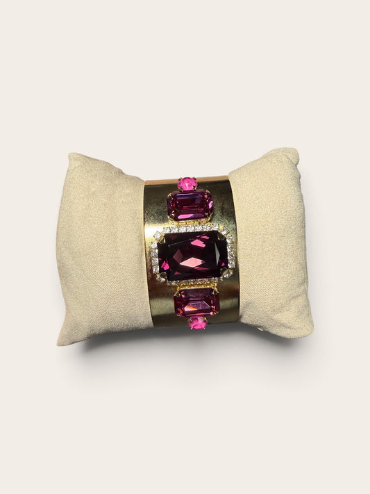 TOVA Custom Glenn Bracelet – Amethyst & Dark Rose