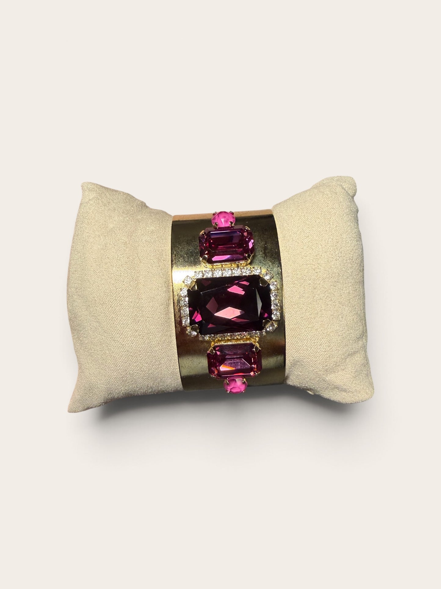 TOVA Custom Glenn Bracelet – Amethyst & Dark Rose
