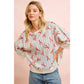 BiBi Coastal Lobster Waffle Knit Pullover
