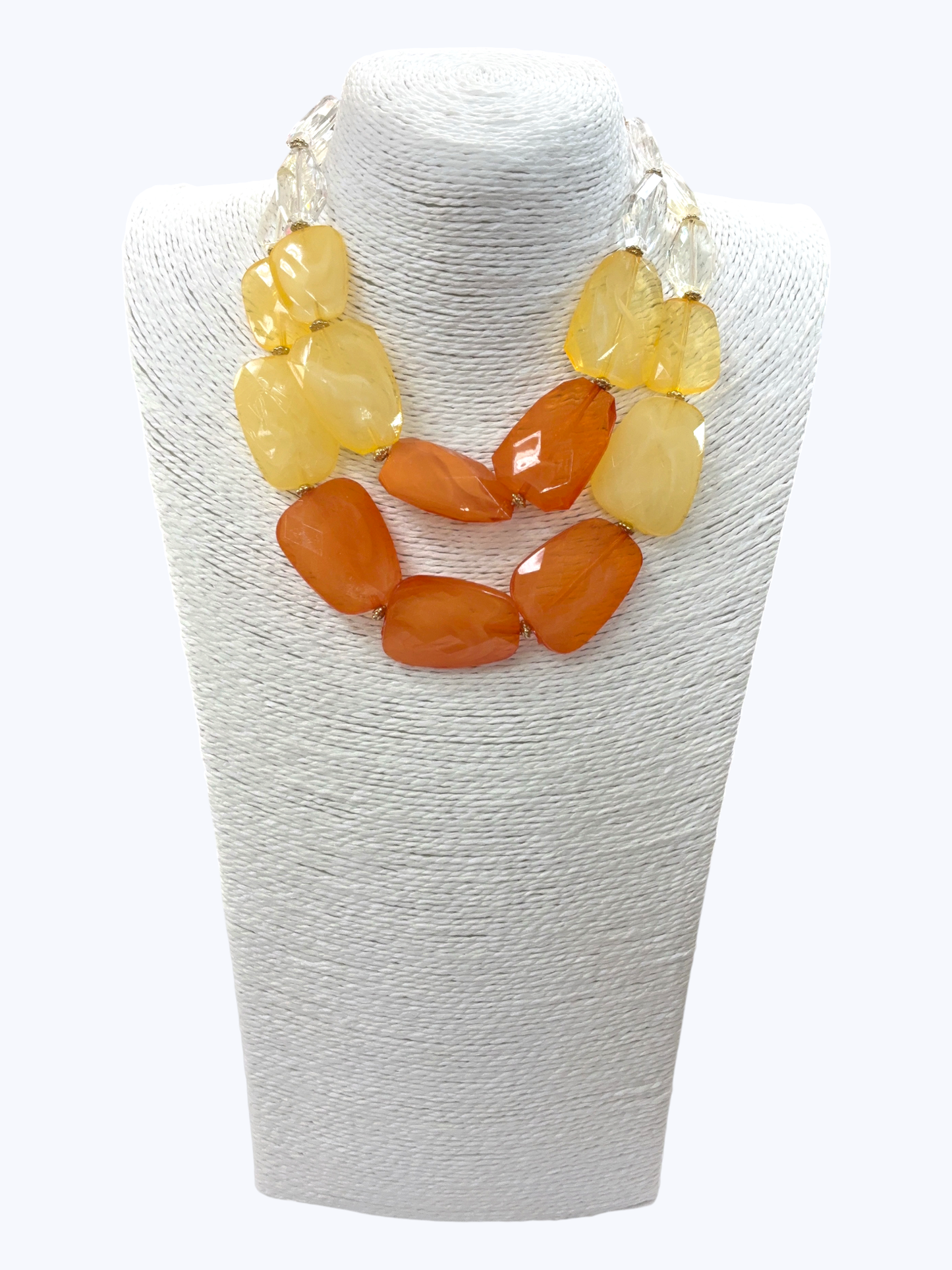 Acrylic Double Strand Short Necklace
