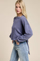 Open-Back Wrap Tie Crewneck