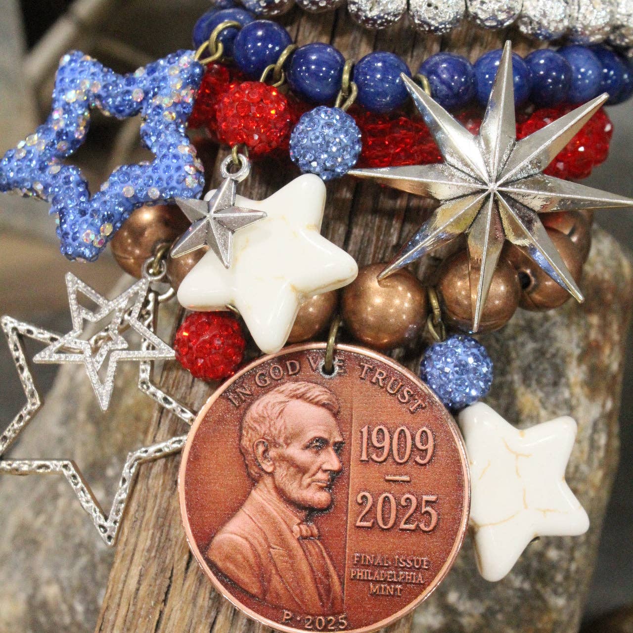 Honest Abe & His Cherries Charm'd Bracelet Set