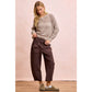 WASHED TERRY PANTS WITH POCKETS