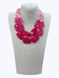 Acrylic Double Strand Short Necklace