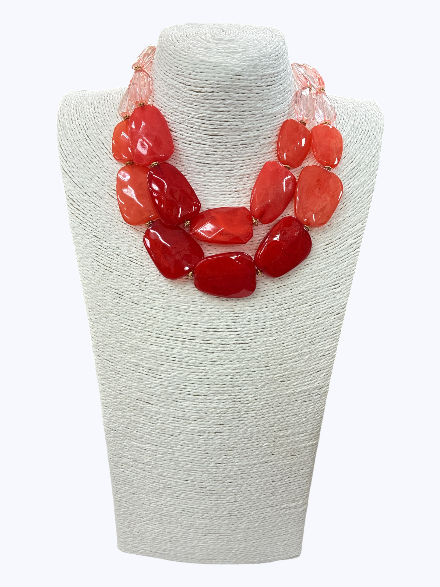 Acrylic Double Strand Short Necklace