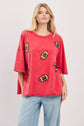 Vintage Football Patch Gameday Oversized Tee
