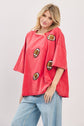 Vintage Football Patch Gameday Oversized Tee
